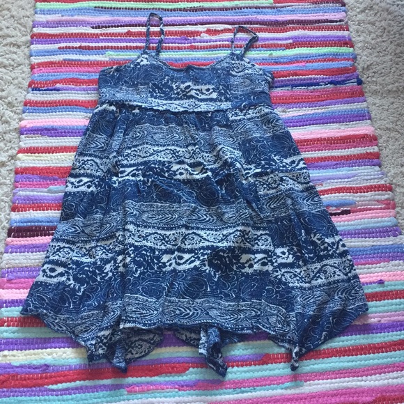 AEO BLUE SUMMER DRESS - Picture 1 of 5
